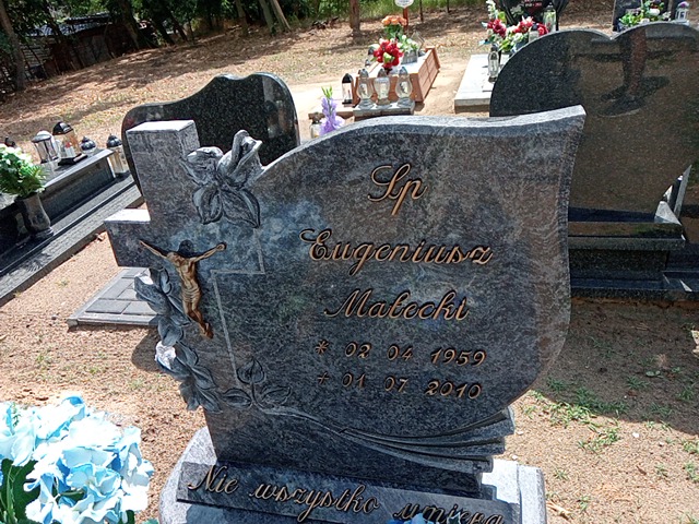 Eugeniusz Małecki 1959 Sędziny - Grobonet - Wyszukiwarka osób pochowanych